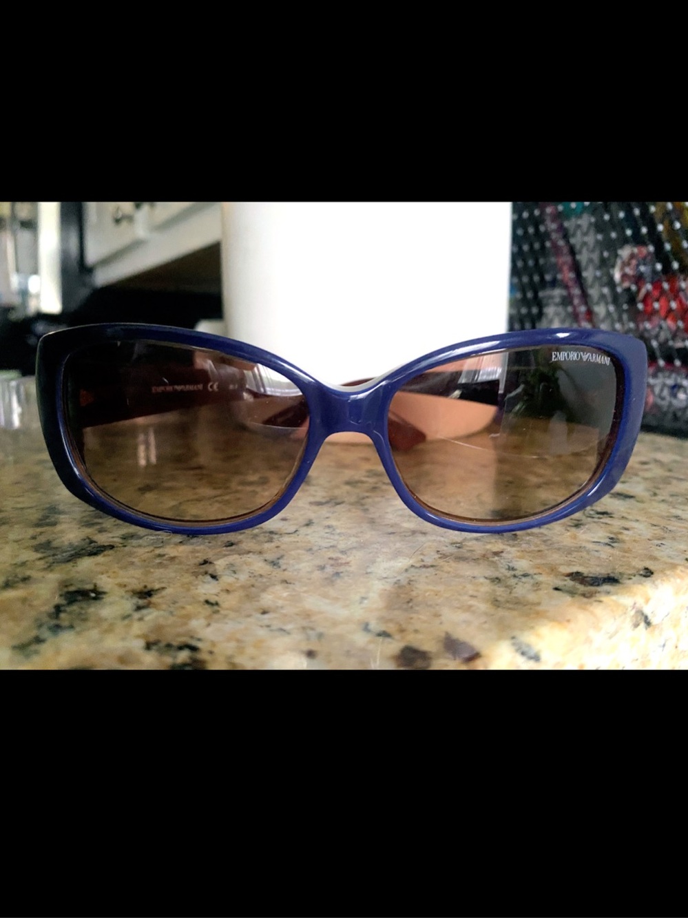 Emporio Armani EA 9752/S Blue & Brown Sunglasses NWT